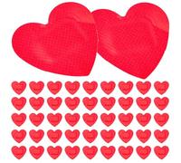 TEHAUX 50pcs Heart-Shaped Adhesive Bandages Small Breathable Hemostatic Patches for Home