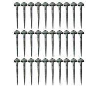 TEHAUX 50pcs Horseshoe Nails Horse Fixators Easy to Store High Tensile Strength Iron Sturdy for Stable Use Suitable for Horse Lovers