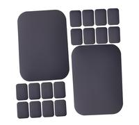 TEHAUX 50pcs Matte Black Metal Plates for Phone Magnet Mounts Strong Adhesive Magnetic Cellphone Holder Pads Compatible with Various Magnetic Car and Desk Mounts