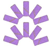 TEHAUX 50PCS Mini Manicure Nail Sanding Bands 240 Grit Small Purple Sanding Rings for Nail Drill Bit 3.1mm with Bearing for Gel Polish Removal