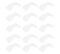 TEHAUX 50pcs Plastic Bandage Clips Small Wrap Buckles White Portable Emergency Use Fixing Accessories for Crepe and Elastic Bandage
