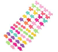 TEHAUX 50pcs Plastic Cartoon Barrettes Hair Barrette Clips for Lightweight Cute Hair Accessories for Daily Look and Photography Random Color