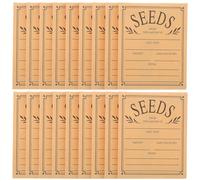 TEHAUX 50pcs Seed Envelopes Envelope Bags Kraft Paper Material Easy Access Self-Sealing Design for Seed Storage Multiple Planting Seasons Suitable for Professional Growers and Home