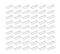 TEHAUX 50pcs Silver Metal Two-Hole Binder Clips 80mm Prong Paper Fastener Set for Office Filing and School Document Organization