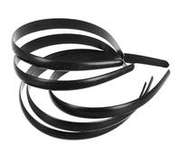 TEHAUX 50pcs Toothless Hair Hoop Hair Band 15mm Flat Back Plastic Resin Simple Chic Design Decorate Hairstyle Hold Female Friends Everyday Wear