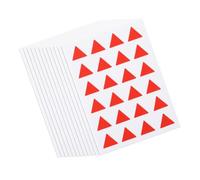 TEHAUX 576pcs Triangle Label Stickers Self-Adhesive DIY Sticky Labels for Easy Spotting and Classification Red Triangle Shape for Office School and Home Planning and Marking