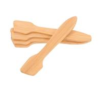 TEHAUX 5pcs Bamboo Beauty Spatula Set Mini Face Mask Spreader Cosmetic Mixing Spoons Reusable Skin Care Makeup Scoop Tools for Facial Treatment