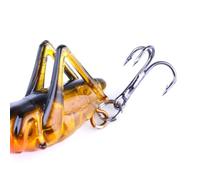 TEHAUX 5pcs Cm 3g Artificial Grasshopper Fishing Lure with Tongue Depressor Design, Plastic Floating Freshwater Bait that Grabs the Attention of Fish for Effective River Fishing Random