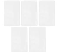 TEHAUX 5pcs Credit Card Protector Hard Plastic Card Sleeves 3.37 X 2.13 Inch Waterproof Reliable Protection for Everyday Use