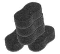 TEHAUX 5pcs Horse Cleaning Sponges Black Sponge Bath Scrubber for Horses and Cattle to Remove Dirt and Hang to Dry for Daily Cleaning After A Recreational Ride