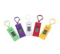 TEHAUX 5pcs Keychain Pocket Watches Electronic Clip-on Watches for Students Kids Exam Use Assorted Colors
