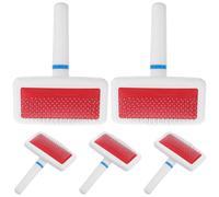 TEHAUX 5pcs Pet Grooming Brush Slicker Dog Cat Hair Comb Wire Massage Deshedding Tool for Poodle Doodle Dematting