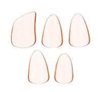 TEHAUX 5pcs Pipa Nail Guzheng Tool Finger Pick for Guzheng Playing, Comfortable to Wear with Smooth round Shape, Made of PC Material, Suitable for String Instruments Playing