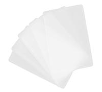 TEHAUX 5pcs PVC Business Card Sleeves Hard Plastic Card Holders Lightweight Ultra-Thin Design for Everyday Use and Wallet Protection
