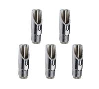 TEHAUX 5pcs Stainless Steel Pig Water Dispenser with Copper Cap, Automatic Water Flow and Excellent Sealing Performance, Silver Drinking Faucet for Cattle and Pig Farming