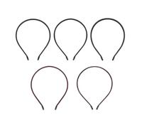 TEHAUX 5pcs Thin Leather Covered Headbands for Women, Simple and Stylish Hair Accessories to Decorate and Hold Hair Tightly, for Make and Party Use
