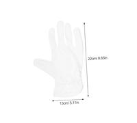 TEHAUX 6 Pairs Microfiber Anti-static Gloves Reusable Gloves for Jewelry Coin Inspection Art Handling Suitable for Men and Women