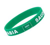 TEHAUX 6 Pcs Green Silicone Country Flag Wristband Bracelets Comfortable for Wearing, for Soccer Party Decorations and International Matches