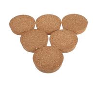 TEHAUX 6 Pcs Hydroponic Planter Lids Cork Canning Jar Lids for Glass Hydroponic Vases Office Wedding Celebrations Reusable Rounded Rustic Decorative Cork Caps Ensuring Air Circulation