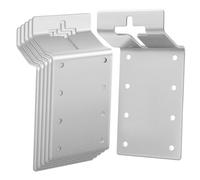 TEHAUX 6 Pcs Shaped Metal Post Bracket for Heavy Duty Fence Repair Durable Support for Deck Railing Mailbox and Posts User Friendly Installation for Garden Versatility