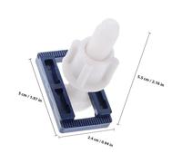 TEHAUX 6 Sets Toilet Seat Bolts Plastic Fixing Screws Toilet Lid Screws Replacement Hardware for Home Bathroom and Public Restrooms Installation Repair Random Color