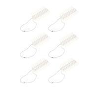 TEHAUX 6 Sheets False Nail Display Tips Color Chart 8.66x5.51x0.12inch Plastic Double-sided Smooth Shape Nail Art Tools for Friends Home Use