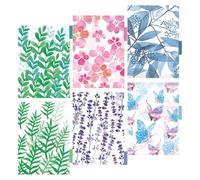 TEHAUX 6 Sheets Notebook Page Divider Tab Dividers for Binder Pp Material Assorted Color Separate Documents Not Easy to Deform Or Break Suitable for Reports and Hardcover Note Books