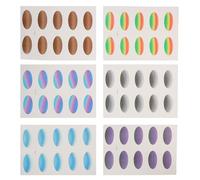 TEHAUX 6 Sheets Waterproof Temporary Eyeshadow Stickers for Women with Salon-quality Gradient Effect and Easy Application, for Summer Activities and Party Eye Makeup Accessories
