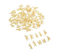 TEHAUX 60Pcs Metal Resin Fillers Nail Art Cat Patch Phone Case Ornament DIY Crafting Accessories for Scrapbooking Jewelry Bracelets Hairpins Decoration