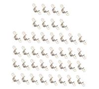 TEHAUX 66 Pcs Stainless Steel U Tube Hose Clamps Durable Two Strap Clips for Plumbing Power Supply Pipeline Support Corrosion Resistant Rigid Design