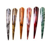 TEHAUX 6pcs Acrylic Alligator Hair Clips for Styling and Not Easy to Fall off Long Hair Barrettes for Dating and Making for Girls