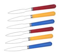 TEHAUX 6pcs Button Installer Tool for Seniors Plastic and Stainless Steel Button Fastener Aid for Garments and Coats, Versatile Clothing Solution for Sewing Projects and Garment Industry