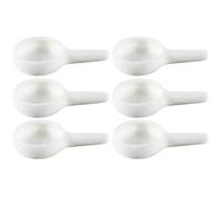 TEHAUX 6pcs Ceramic Candleholder for Home Aromatherapy Essential Oil Burner Tray with Thickened White Ceramic Material, Decorative for Christmas or Office Use