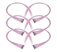 TEHAUX 6pcs Colorful Clip-in Synthetic Hair Extensions for Women, Soft and Comfortable High Temperature Fibre Hairpieces, One Clip Design, for Parties and Everyday Use