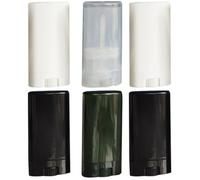 TEHAUX 6pcs Empty Refillable Lipstick Tube Lip Balm Tube Plastic 15g Portable DIY Container for Making Your Own Lipstick, Handbag Use Random Color