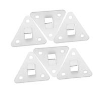 TEHAUX 6pcs Fire Extinguisher Wall Mount Bracket Kit with Screws and Expansion Anchors Heavy Duty Small Fire Extinguisher Mounting Hooks for Secure and Easy Installation
