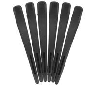 TEHAUX 6pcs Hairdressing Clips Haircut Tools Plastic Hair Clips for Salon and Home Use Safe Good Glossiness for Cold Wave Location and Hairdressing Random Color