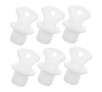 TEHAUX 6Pcs Hot Water Bottle Plastic Screw Plug Caps Replacement Sealing Stoppers for Hot Water Bottles Sturdy Suitable for Cold Therapy and Home Use