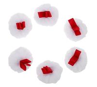 TEHAUX 6pcs Makeup Puff Fluffy Powder Applicator round Loose Blush Puff for Face Foundation Use as Blush Applicator Keeping Skin Dry