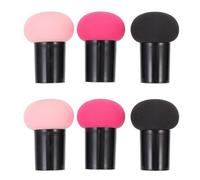 TEHAUX 6pcs Mushroom Makeup Foundation Puff Hydrophilic Polyurethane Makeup Blending Sponge Does Not Fade Save Powder Girl Cosmetic Puff for Daily