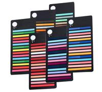 TEHAUX 6Pcs Pet Adhesive Reading Markers Colorful Thin Tabs for Annotating Books Portable Strips for Guided Reading Practice Sticky Index Flags for Notebooks and Folders