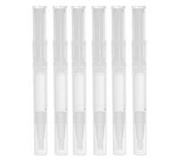 TEHAUX 6pcs Refillable Cuticle Oil Pen Set Brush Tip 3ml Twist Nail Care Applicators for Manicure Pedicure