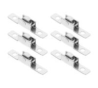 TEHAUX 6pcs Sliding Door Wheel Pulley for Home Improvement Projects, Silver Cold Rolled Steel with Silent Design and Strong Load Capacity for Smooth Operation and Enhanced Ventilation