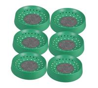 TEHAUX 6pcs Sturdy Pigeon Nesting Bowls Round Bird Breeding Bowls Secure Egg Basins for Racing Pigeons and Doves Easy to Install Comfortable Plastic Artificial Rattan Bird Nests