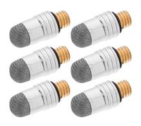 TEHAUX 6pcs Stylus Replacement Tips Capacitive Tips Mesh Fiber Scratch-resistant Silver M5 External Thread Compatible with Touch Screen Application for Tablet and Smartphone