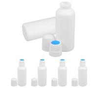 TEHAUX 6pcs Travel Bottles Refillable Sponge Head Applicator Lightweight Plastic Liniments Applying Bottles with Sl esign and Details for Traveling