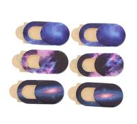 TEHAUX 6pcs Webcam Lens Shutter Caps Privacy Covers for Laptops and Computers, Creative Dustproof Web Camera Lens Protectors with Celestial Pattern, Compatible with Desktop and Portable Devices