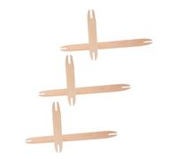 TEHAUX 6pcs Wooden Weaving Shuttle Sticks for Scarf Knitting and Tapestry DIY Craft Lightweight Portable Wood Tools for Yarn Projects and Handwoven Garments