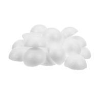 TEHAUX 70pcs White Polystyrene Half Foam Balls for DIY Craft Projects Lightweight Hemispherical Spheres for Christmas Thanksgiving Party Decorations and Art Supplies