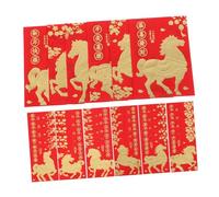 TEHAUX 72pcs Short Red Envelope Chinese New Year Money Envelopes Chinese New Year Money Packet Hong Bao Packets Spring Festival Hong Bao ANG Pao